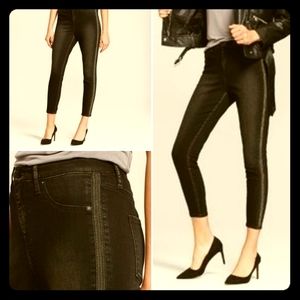 Black Mossimo High Rise Tuxedo Stripe Jeggings